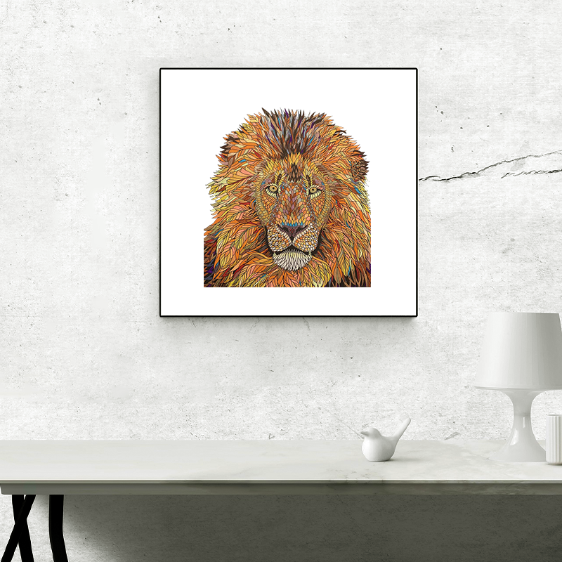 Yellow Lion Jigsaw Puzzle
