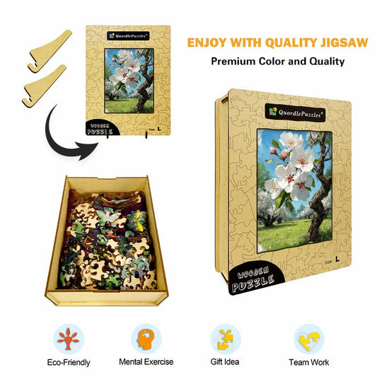 Spring Orchard Wooden Jigsaw Puzzle