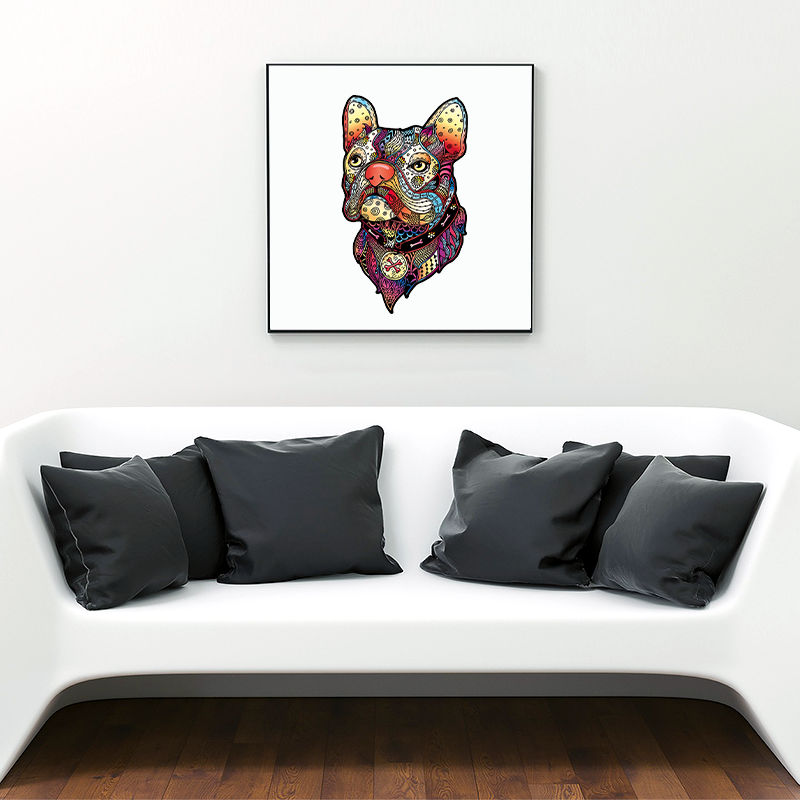 Colorful French Bulldog Puzzle