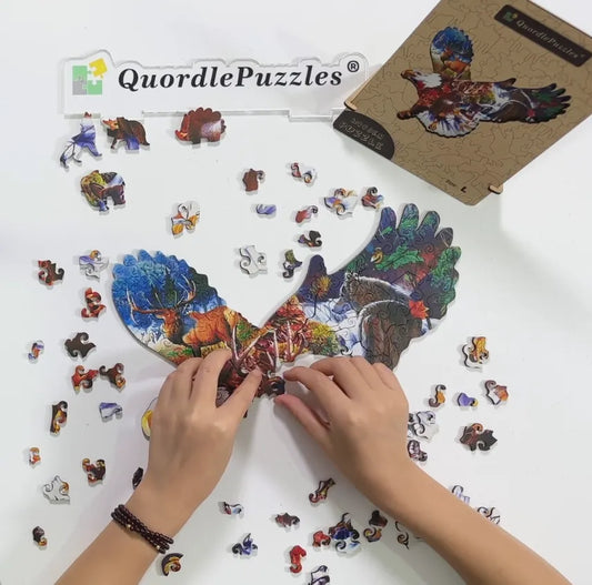 🔥LAST DAY 92% OFF-Eagle Eye Wooden Jigsaw Puzzle