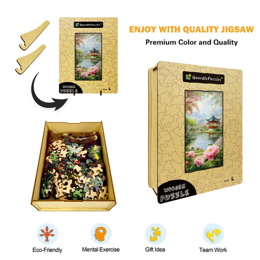 Tranquil Lake Wooden Jigsaw Puzzle