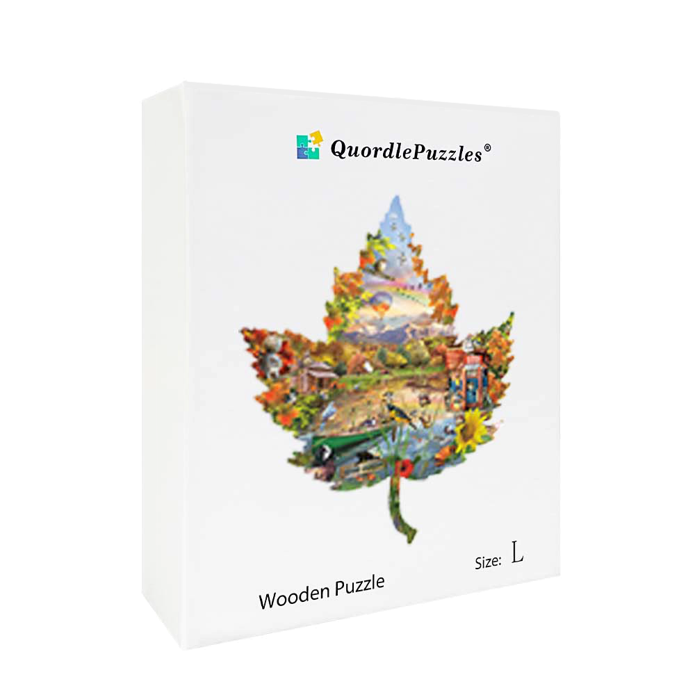 Autumn Shoreline Wooden Jigsaw Puzzle