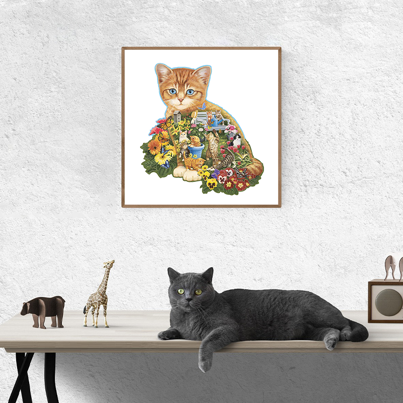 Garden Cat Jigsaw Puzzle