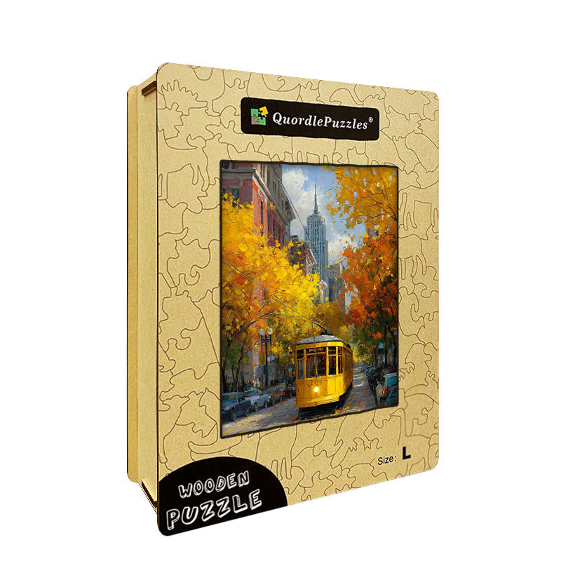 Vintage Trolley Wooden Jigsaw Puzzle