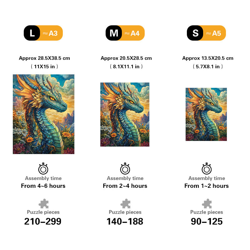Dragon Fantasy Wooden Jigsaw Puzzle