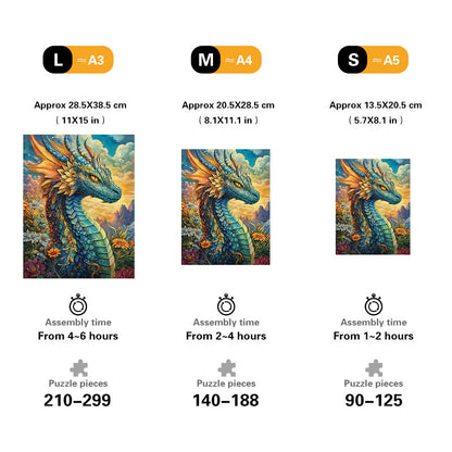 Dragon Fantasy Wooden Jigsaw Puzzle