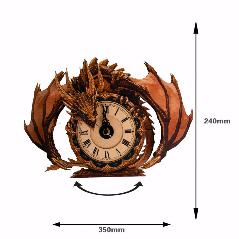 Dragon of Time Wooden Clock Puzzle