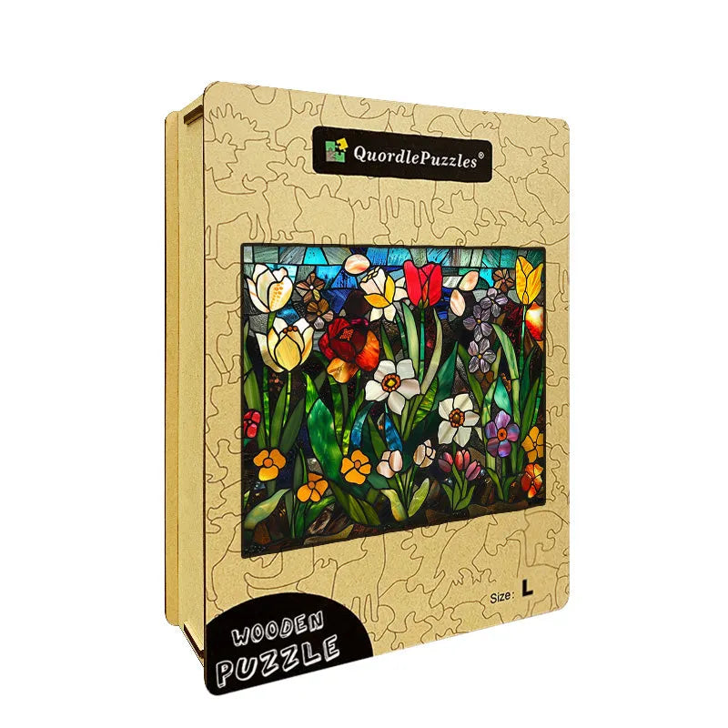 Spring Light Garden Wooden Jigsaw Puzzle
