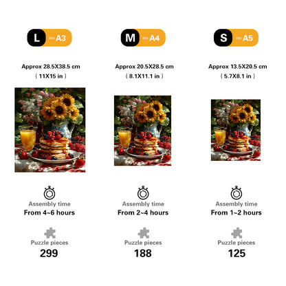 Garden Breakfast Wooden Jigsaw Puzzle