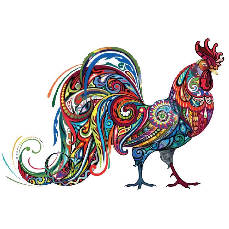 Colorful Rooster Jigsaw Puzzle