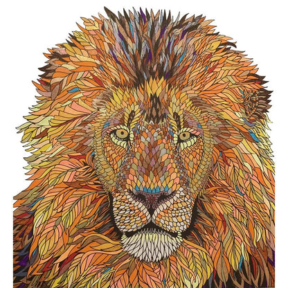 Yellow Lion Jigsaw Puzzle