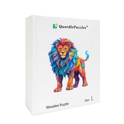 🔥Last Day 84% OFF-Colorful lion Wooden Jigsaw Puzzle