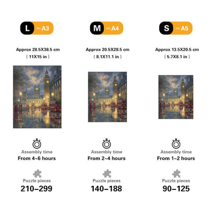 London Twilight Wooden Jigsaw Puzzle