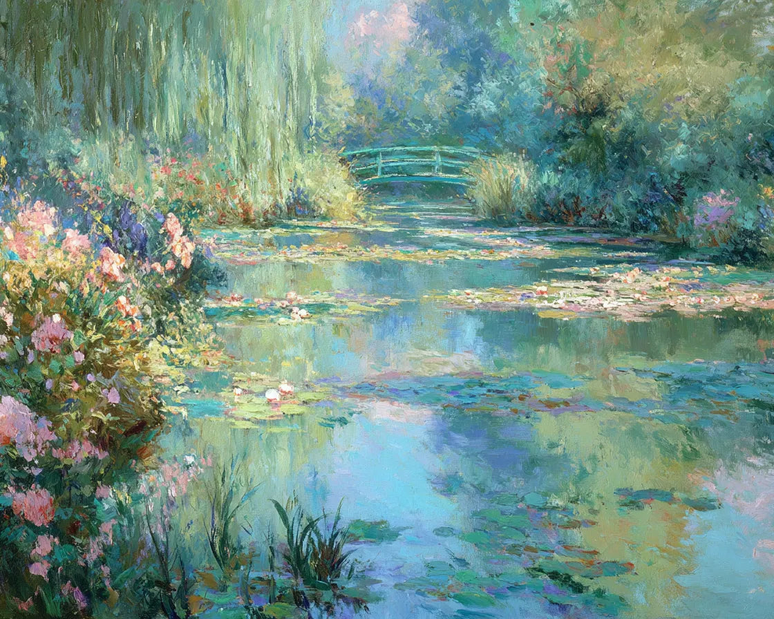 Water Lilies Wooden Jigsaw Puzzle