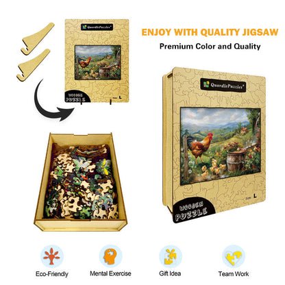 Farmyard Family Wooden Jigsaw Puzzle