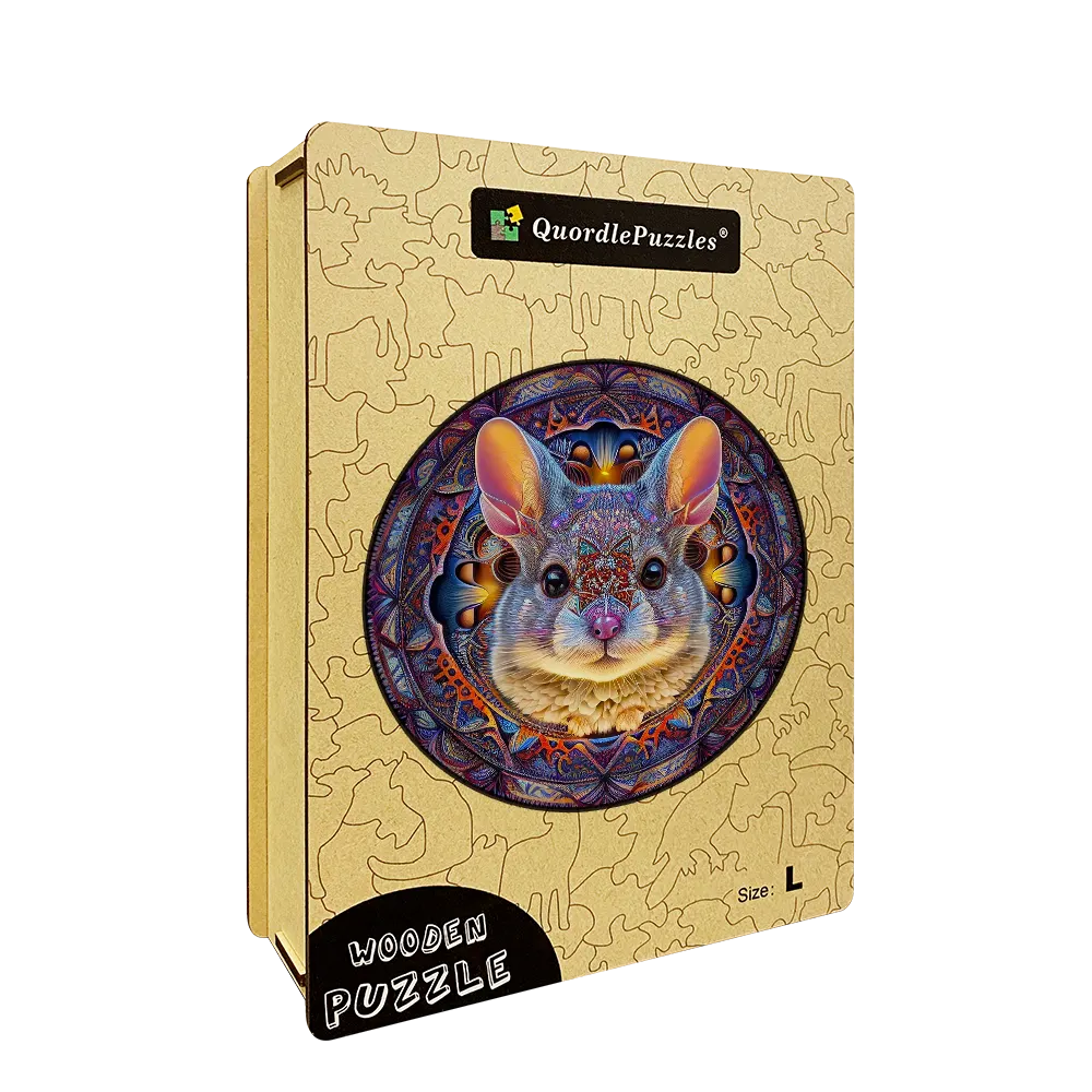Mandala Hare Wooden Jigsaw Puzzle