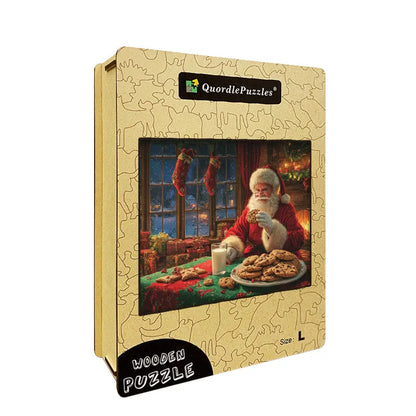 Santa Cookies Wooden Jigsaw Puzzle