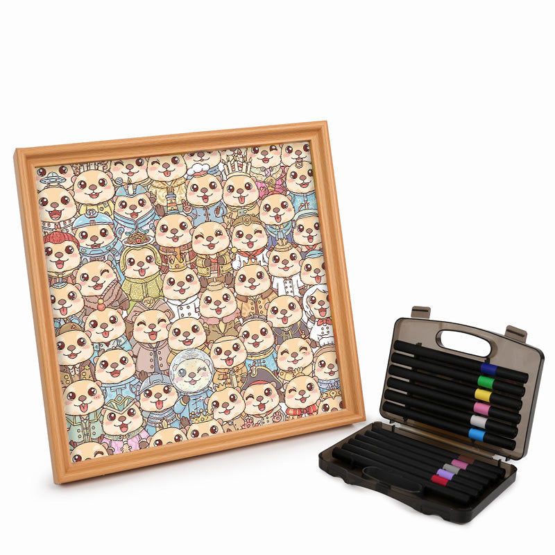Sloths - Wooden Coloring Puzzle