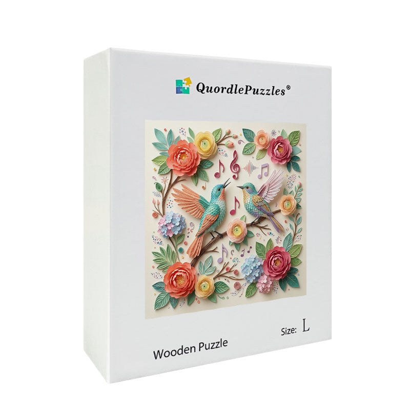 Melody of Spring Birds Wooden Jigsaw Puzzle