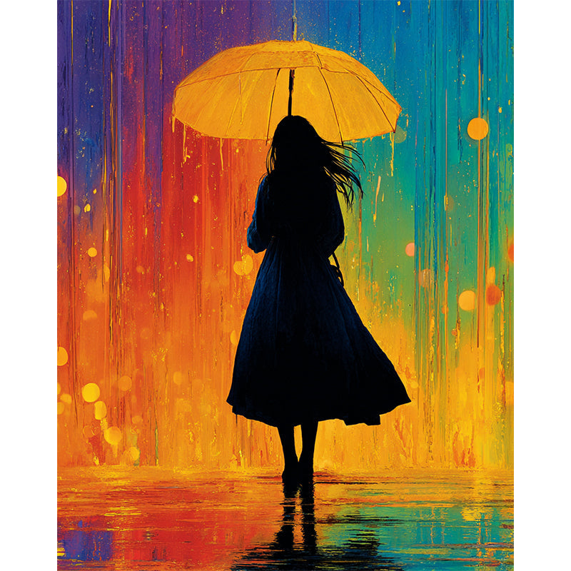 Rain Silhouette Wooden Jigsaw Puzzle