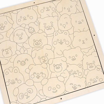 Bear Buddies - Wooden Coloring Puzzle