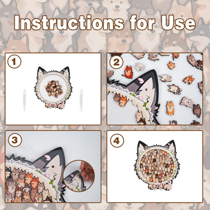 Wolf Pack Gathering Display Puzzle