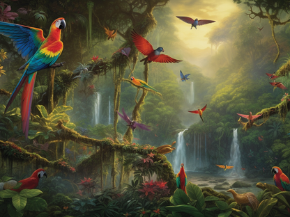 Tropical Rainforest Wooden Jigsaw Puzzle