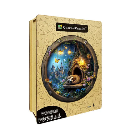 Sloth's Magical Treehouse Wooden Jigsaw Puzzle