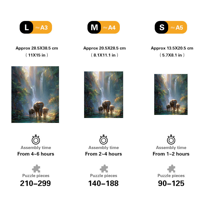 Jungle Light Wooden Jigsaw Puzzle