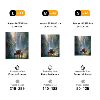 Jungle Light Wooden Jigsaw Puzzle