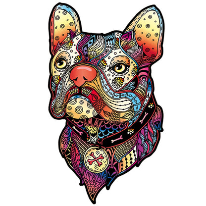 Colorful French Bulldog Puzzle