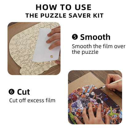 Set for mounting puzzles