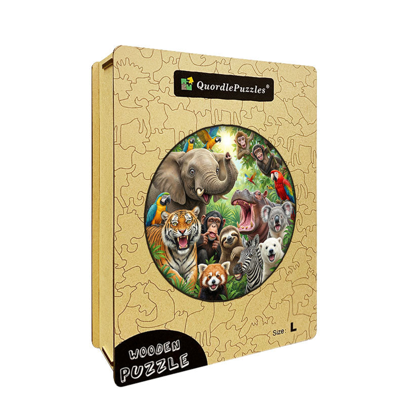 Jungle Parade  Animal Friends Wooden Jigsaw Puzzle