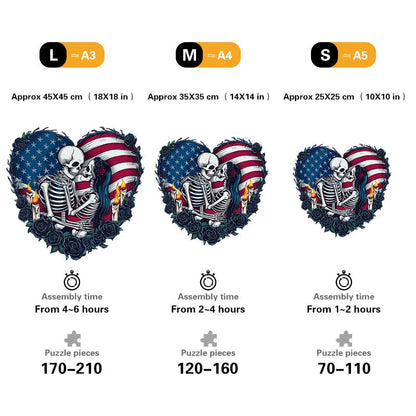 🔥LAST DAY 85% OFF - American Flag Gothic Heart