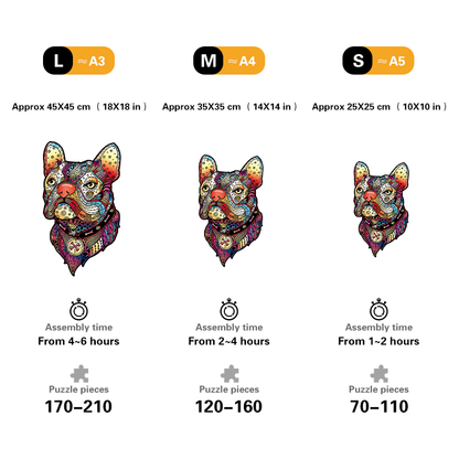 Colorful French Bulldog Puzzle