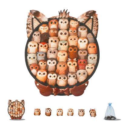 Wisdom Owl Gathering Display Puzzle