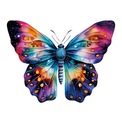 🔥LAST DAY 92% -A watercolor butterfly with a rainbow on the wings.
