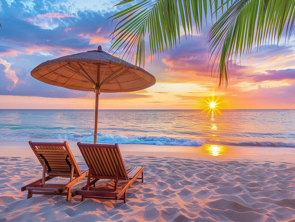 Sunset Beach Wooden Jigsaw Puzzle