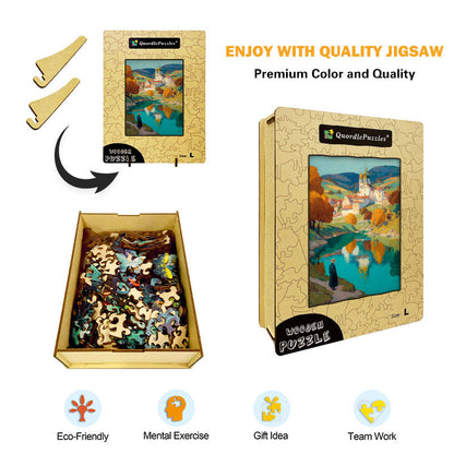 River Reflections Wooden Jigsaw Puzzle