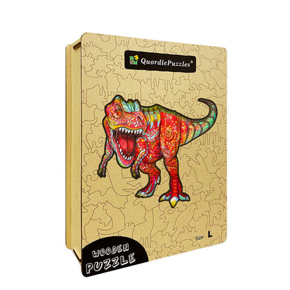 Prismatic T-Rex Wooden Jigsaw Puzzle