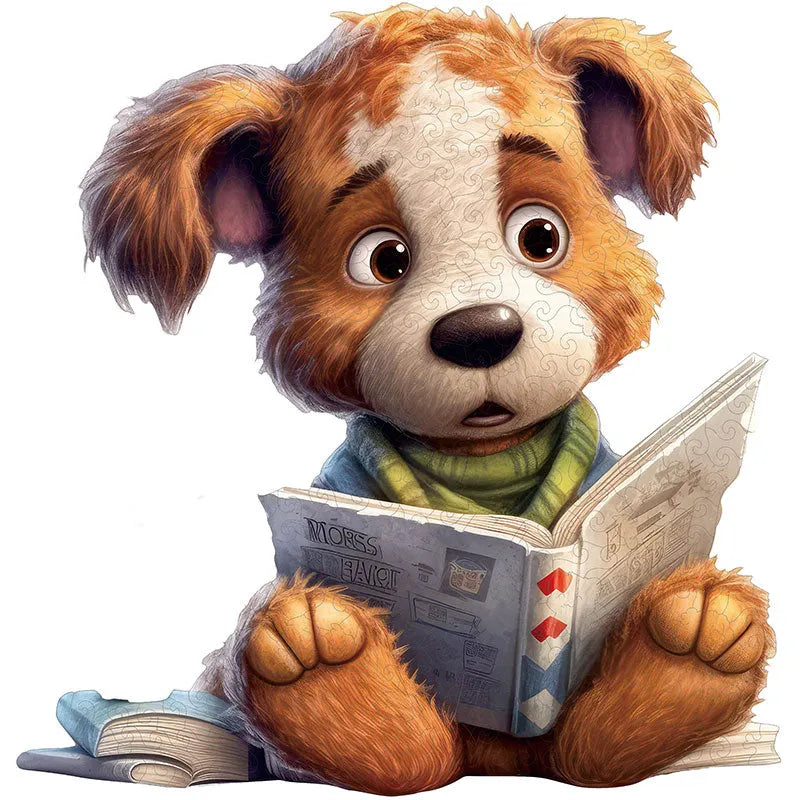 🔥LAST DAY 86% OFF -  Cute Dog Reading Book