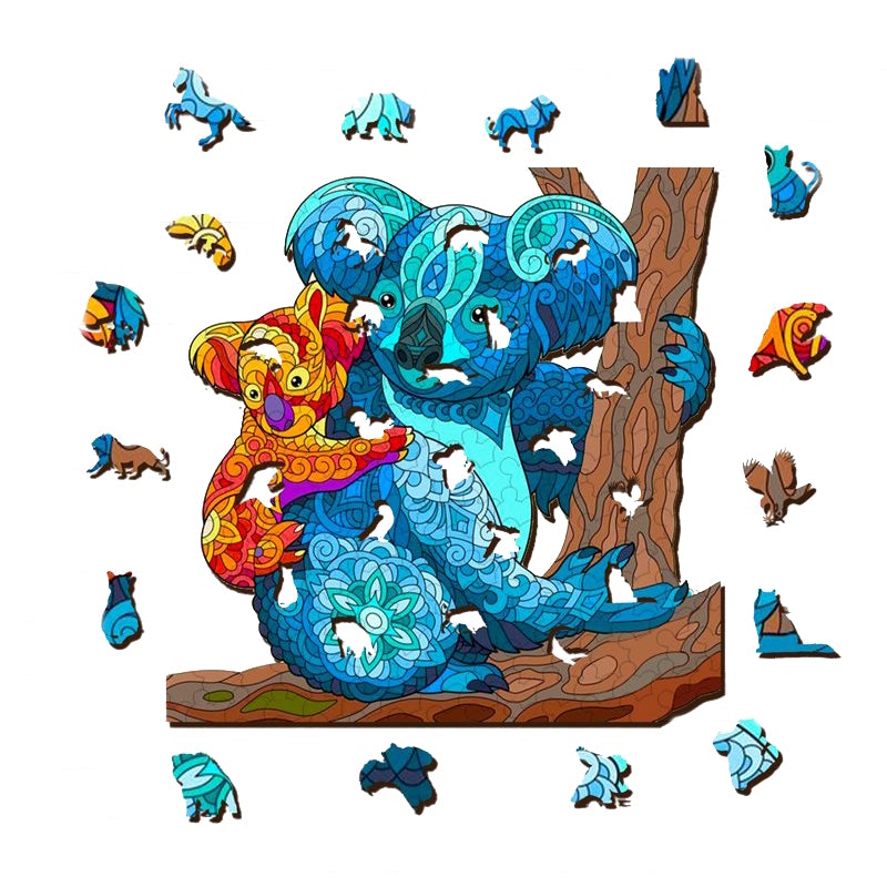 Koala Mother and Child Jigsaw Puzzle