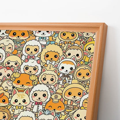 Sheep Friends - Wooden Coloring Puzzle