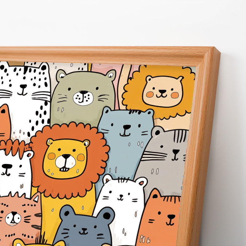Animal Friends- Wooden Coloring Puzzle