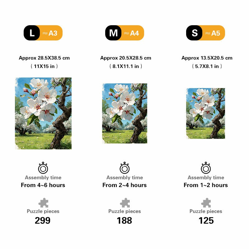 Spring Orchard Wooden Jigsaw Puzzle