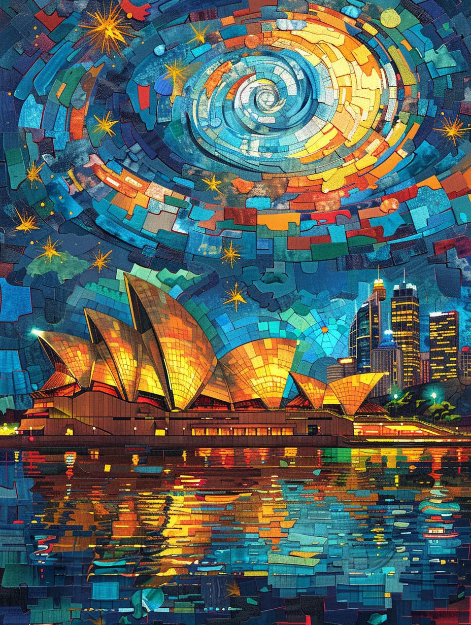 Sydney Mosaic Wooden Jigsaw Puzzle