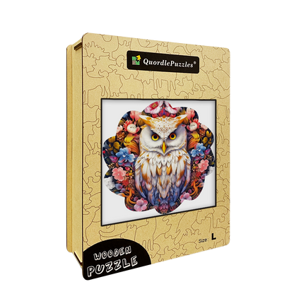 🔥LAST DAY 86% -Minimal Cute Baby Owl Wooden Jigsaw Puzzle