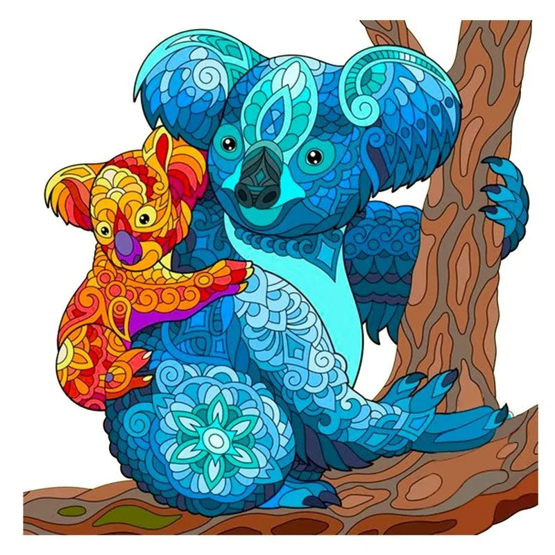 Koala Mother and Child Jigsaw Puzzle