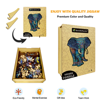 Colorful Elephant Jigsaw Puzzle