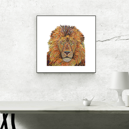 Yellow Lion Jigsaw Puzzle